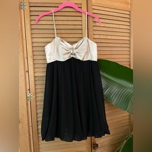 Y2K FAVIANA Super Mini Holiday Bow Tie Dress